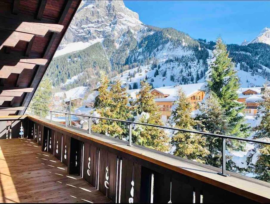Unique Penthouse With Gallery And Mountain View Kandersteg Exterior photo