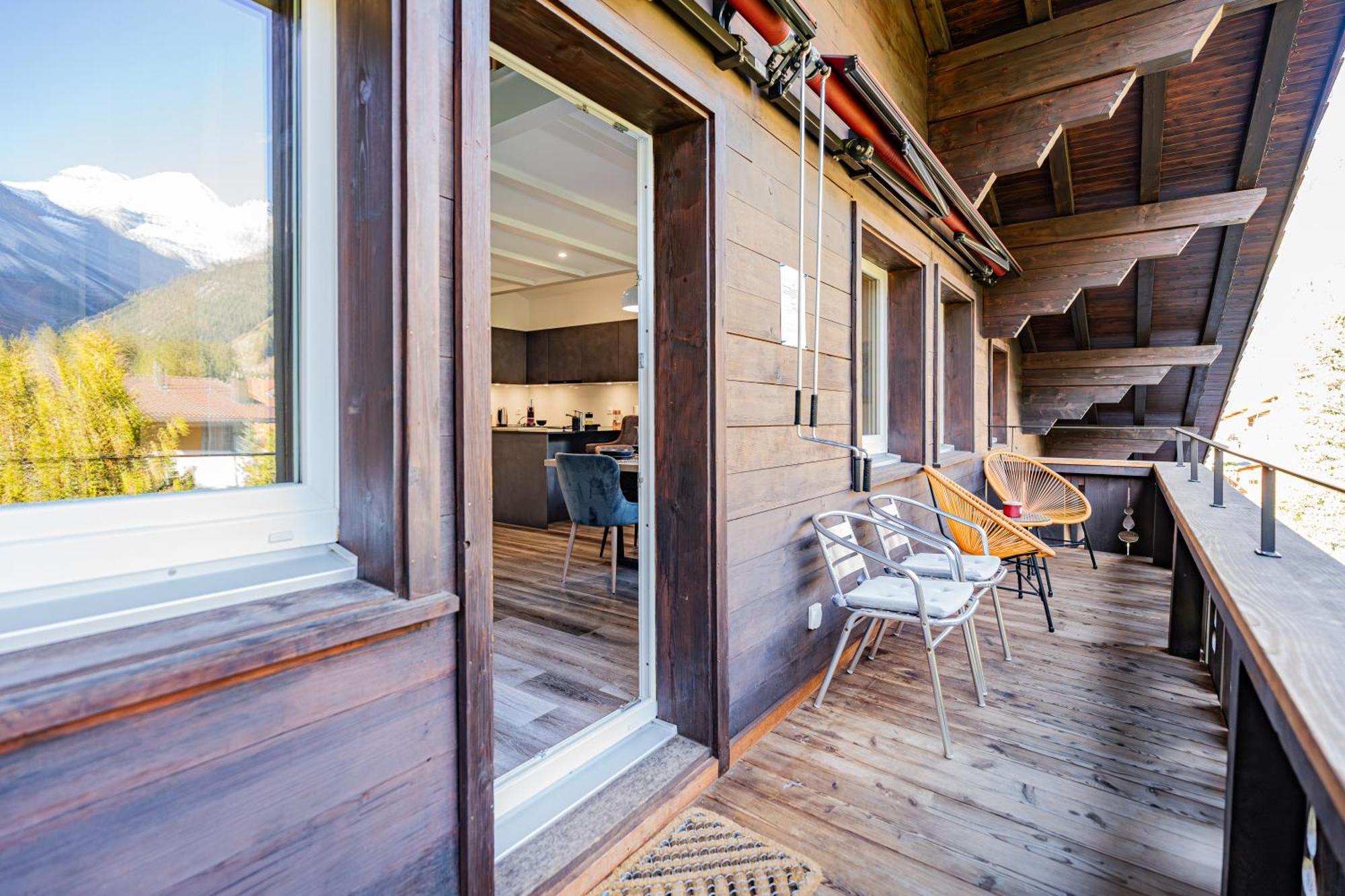 Unique Penthouse With Gallery And Mountain View Kandersteg Exterior photo