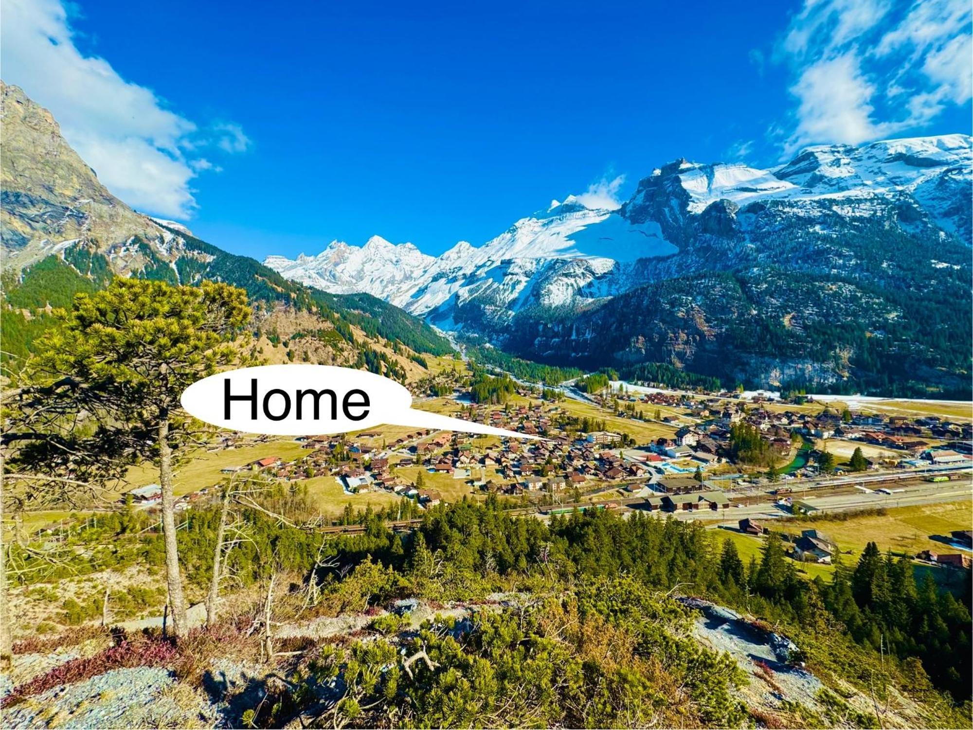 Unique Penthouse With Gallery And Mountain View Kandersteg Exterior photo